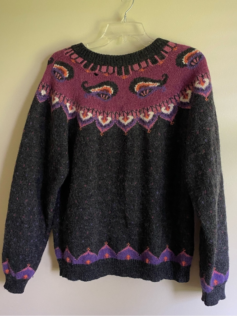 Vintage-Inspired Woolrich  Mohair Wool Cardigan Sweater - Picture 3 of 3